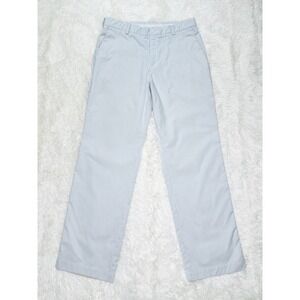 NIKE GOLF Men's Dri-Fit Golf Pants 34x32 Seersucker Grey White Stripe